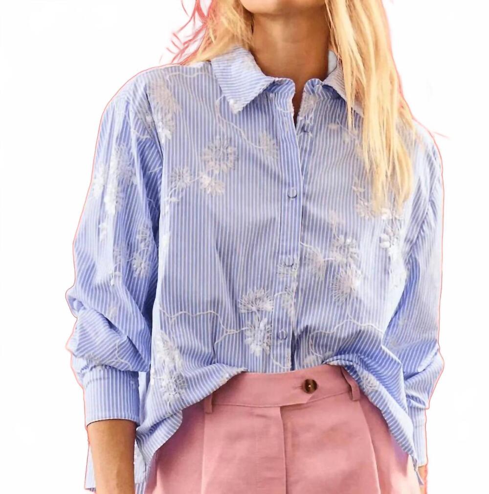 NEW HUNTER BELL women's hudson shirt in sullivan stripe